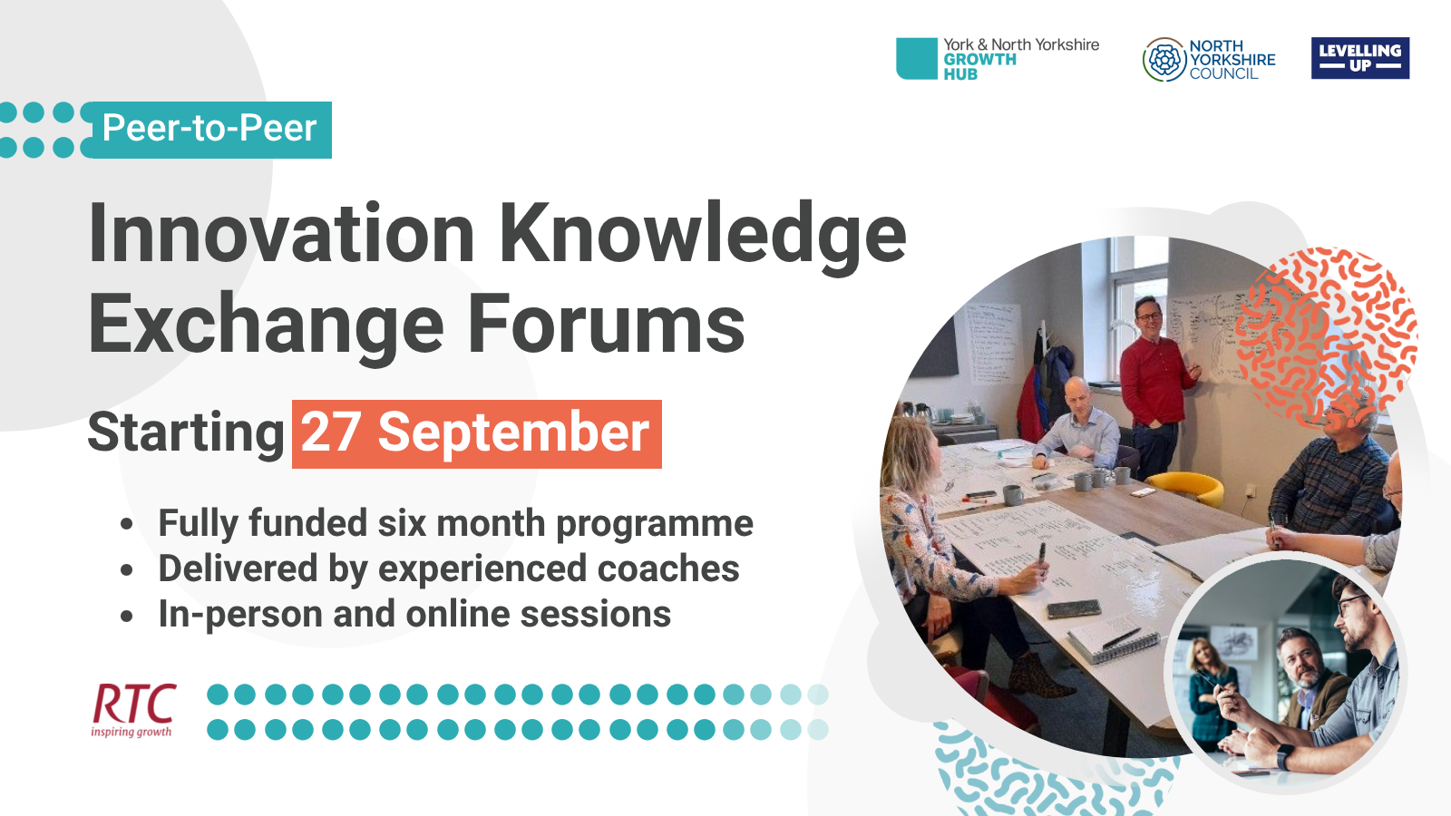 Peer to Peer Innovation Knowledge Exchange Forums Y&NY Growth Hub