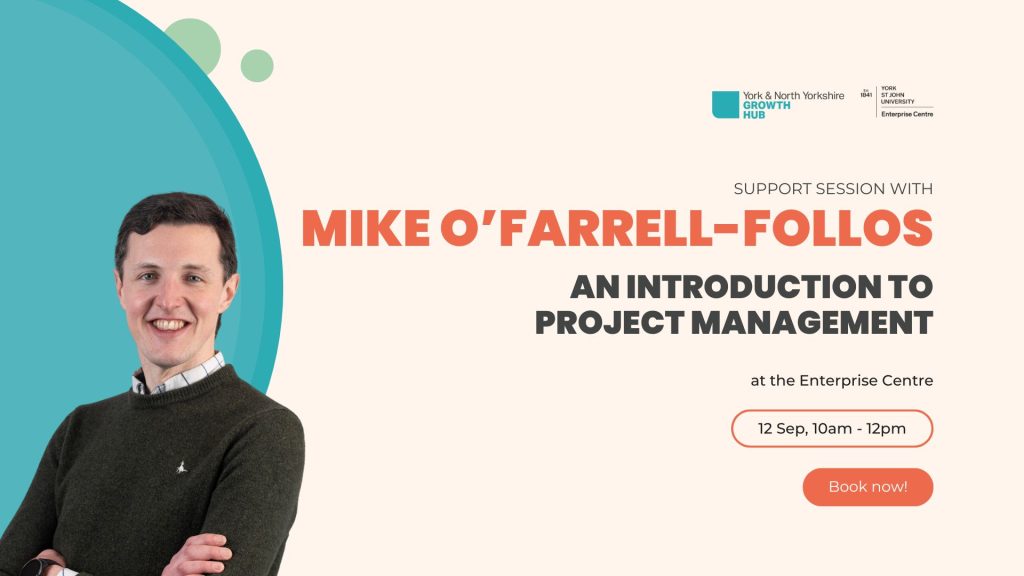 YSJ Enterprise Centre Project Management Support Session Y&NY